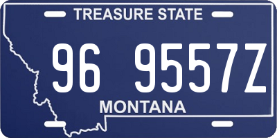 MT license plate 969557Z