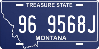 MT license plate 969568J