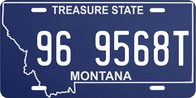 MT license plate 969568T