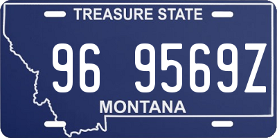 MT license plate 969569Z