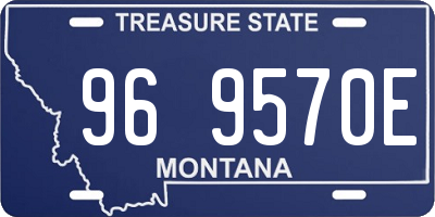 MT license plate 969570E