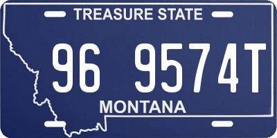 MT license plate 969574T