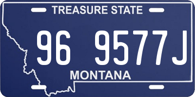 MT license plate 969577J