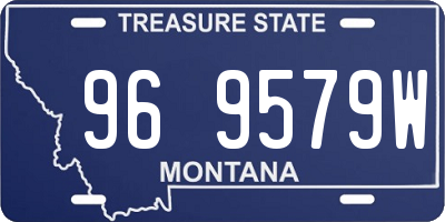 MT license plate 969579W