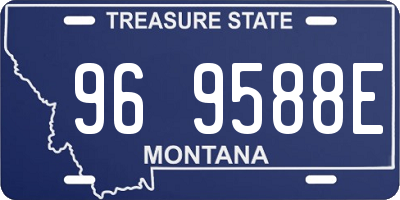 MT license plate 969588E