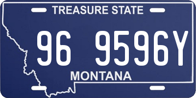 MT license plate 969596Y