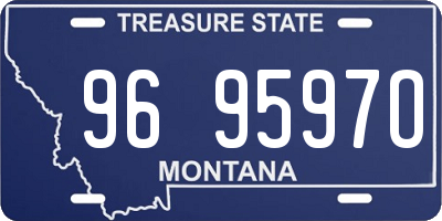 MT license plate 969597O