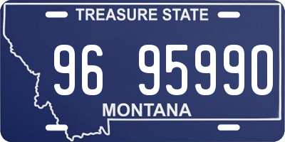 MT license plate 969599O