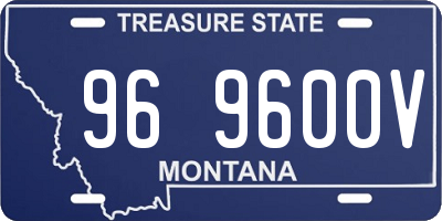 MT license plate 969600V