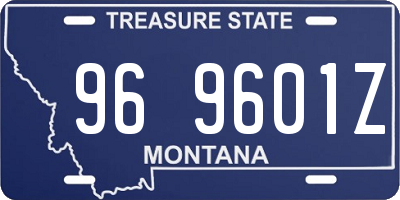 MT license plate 969601Z