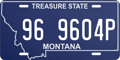 MT license plate 969604P