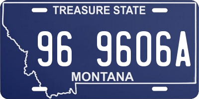 MT license plate 969606A