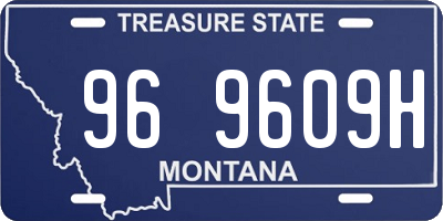 MT license plate 969609H