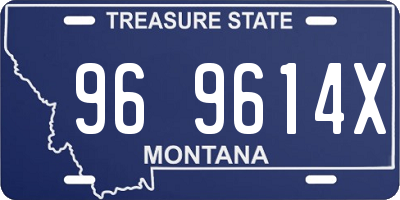 MT license plate 969614X
