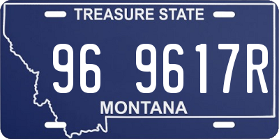 MT license plate 969617R