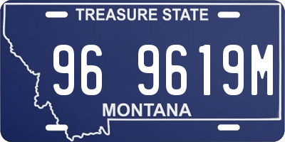 MT license plate 969619M