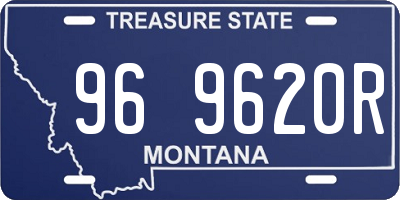 MT license plate 969620R