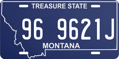 MT license plate 969621J