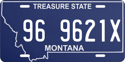 MT license plate 969621X