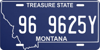 MT license plate 969625Y