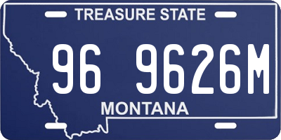 MT license plate 969626M