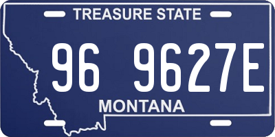 MT license plate 969627E