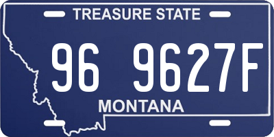 MT license plate 969627F