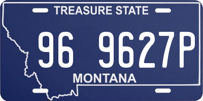 MT license plate 969627P