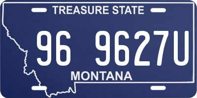 MT license plate 969627U