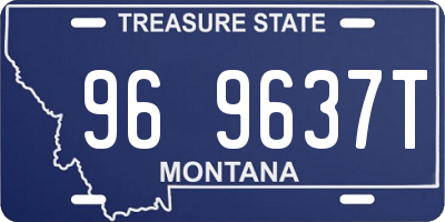 MT license plate 969637T