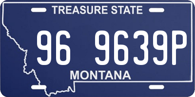MT license plate 969639P