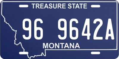 MT license plate 969642A
