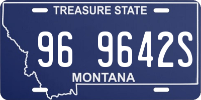 MT license plate 969642S