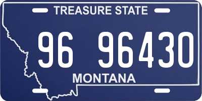 MT license plate 969643O