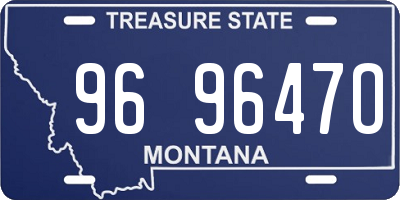 MT license plate 969647O