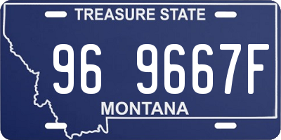 MT license plate 969667F