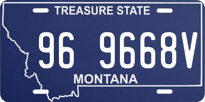 MT license plate 969668V