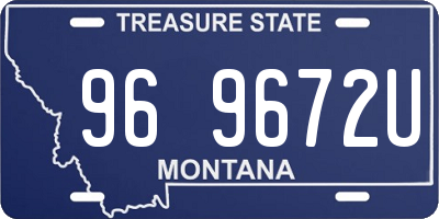MT license plate 969672U