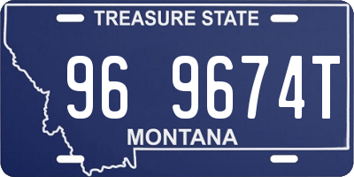 MT license plate 969674T