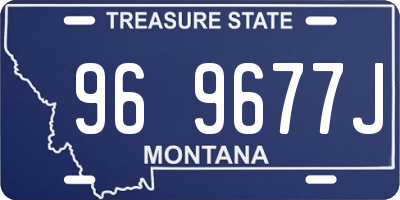 MT license plate 969677J