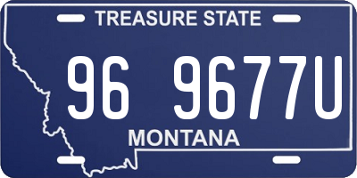 MT license plate 969677U