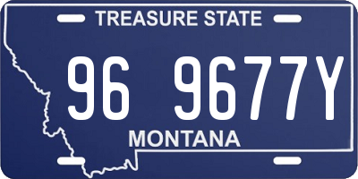 MT license plate 969677Y
