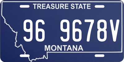 MT license plate 969678V