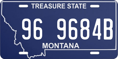 MT license plate 969684B