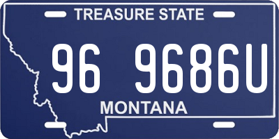 MT license plate 969686U