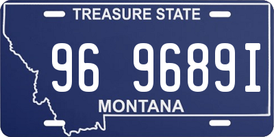 MT license plate 969689I