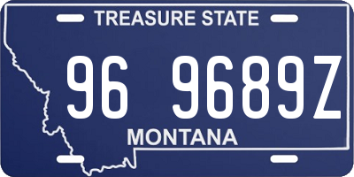 MT license plate 969689Z