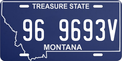 MT license plate 969693V