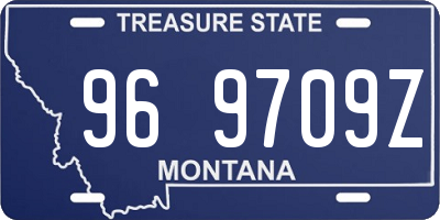 MT license plate 969709Z