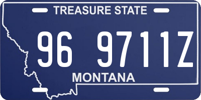 MT license plate 969711Z